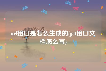 url接口是怎么生成的(get接口文档怎么写)