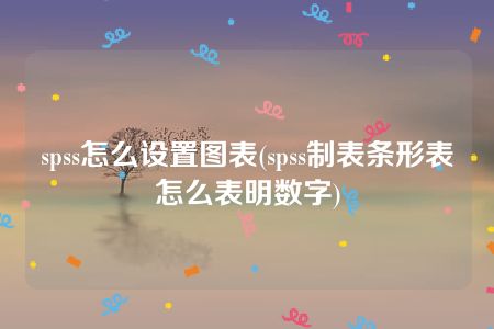 spss怎么设置图表(spss制表条形表怎么表明数字)