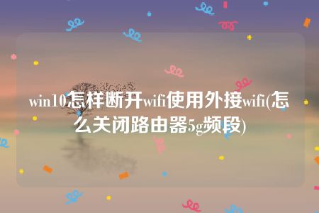 win10怎样断开wifi使用外接wifi(怎么关闭路由器5g频段)