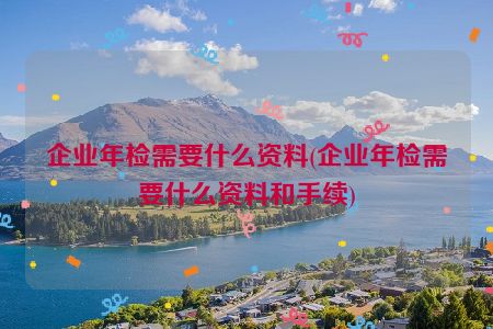 企业年检需要什么资料(企业年检需要什么资料和手续)