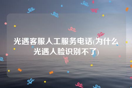 光遇客服人工服务电话(为什么光遇人脸识别不了)