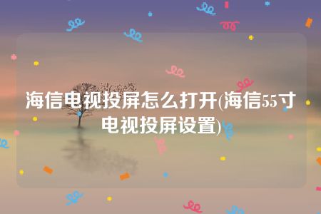 海信电视投屏怎么打开(海信55寸电视投屏设置)