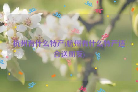 杭州有什么特产(杭州有什么特产适合送朋友)