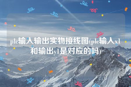 plc输入输出实物接线图(plc输入x1和输出y1是对应的吗)