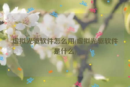 虚拟光驱软件怎么用(虚拟光驱软件是什么)