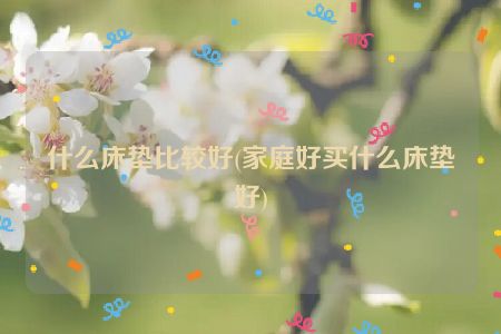 什么床垫比较好(家庭好买什么床垫好)