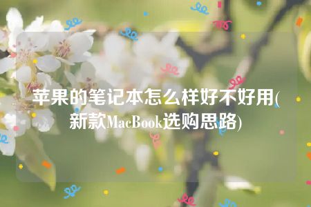 苹果的笔记本怎么样好不好用(新款MacBook选购思路)