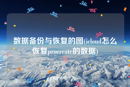 数据备份与恢复的图(icloud怎么恢复procreate的数据)