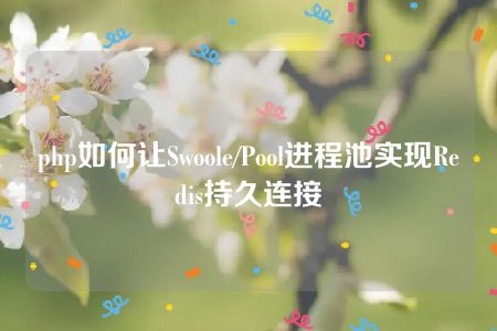 php如何让Swoole/Pool进程池实现Redis持久连接