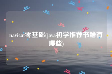 navicat零基础(java初学推荐书籍有哪些)