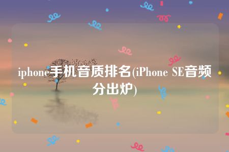iphone手机音质排名(iPhone SE音频分出炉)